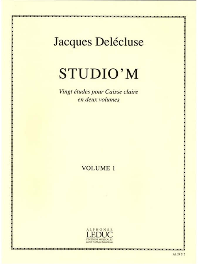 Delecluse Jacques - Studio'm Vol.1 - 20 Etudes Pour Caisse Claire