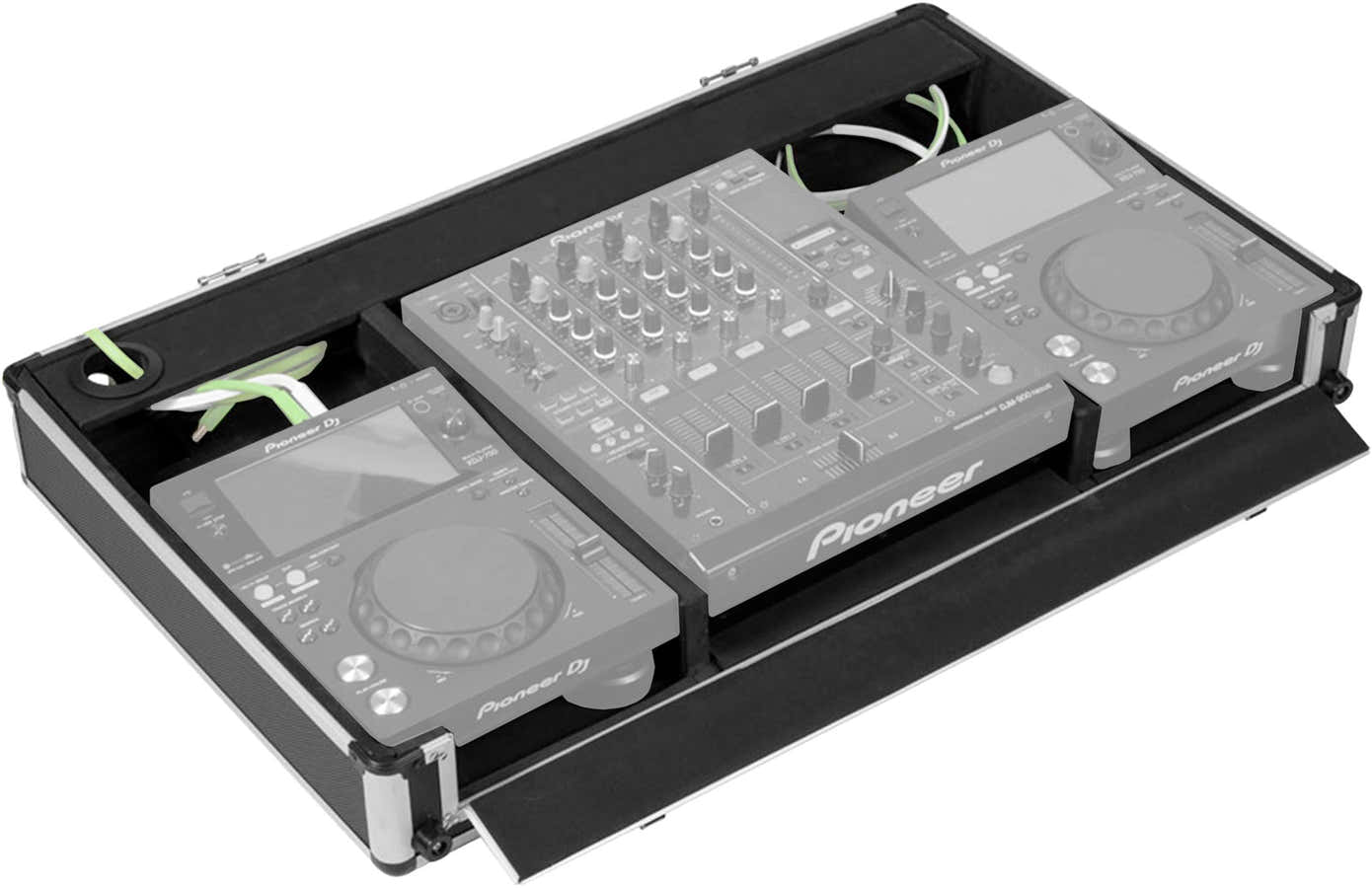 Estojo para régie 10 / 12'' XDJ700 e DJM750 Prateado