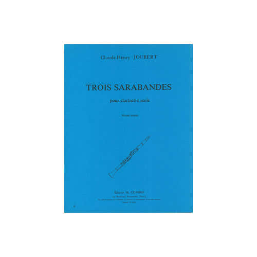 Joubert - Sarabandes (3) - Clarinette Seule