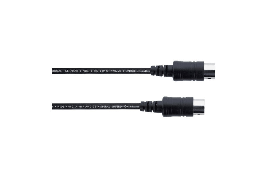 cabos midi e adaptadores
