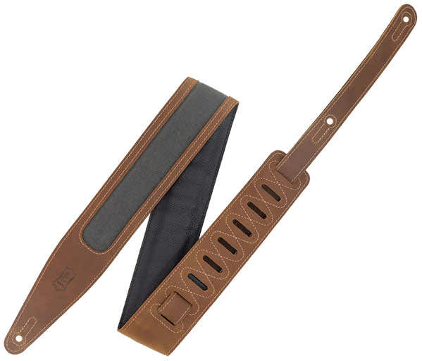 THE VOYAGE PRO - CRAZY HORSE LEATHER STRAP WITH WAX CANVAS WINDOW - BROWN-GREY