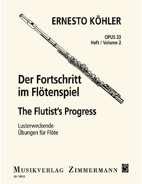 Kähler - Le Progrès Dans L'art De La Flûte Op. 33 - 1-2 Flutes