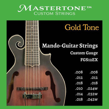 FGS12EX Cordas para bandolim-guitarra de 12 cordas estilo F