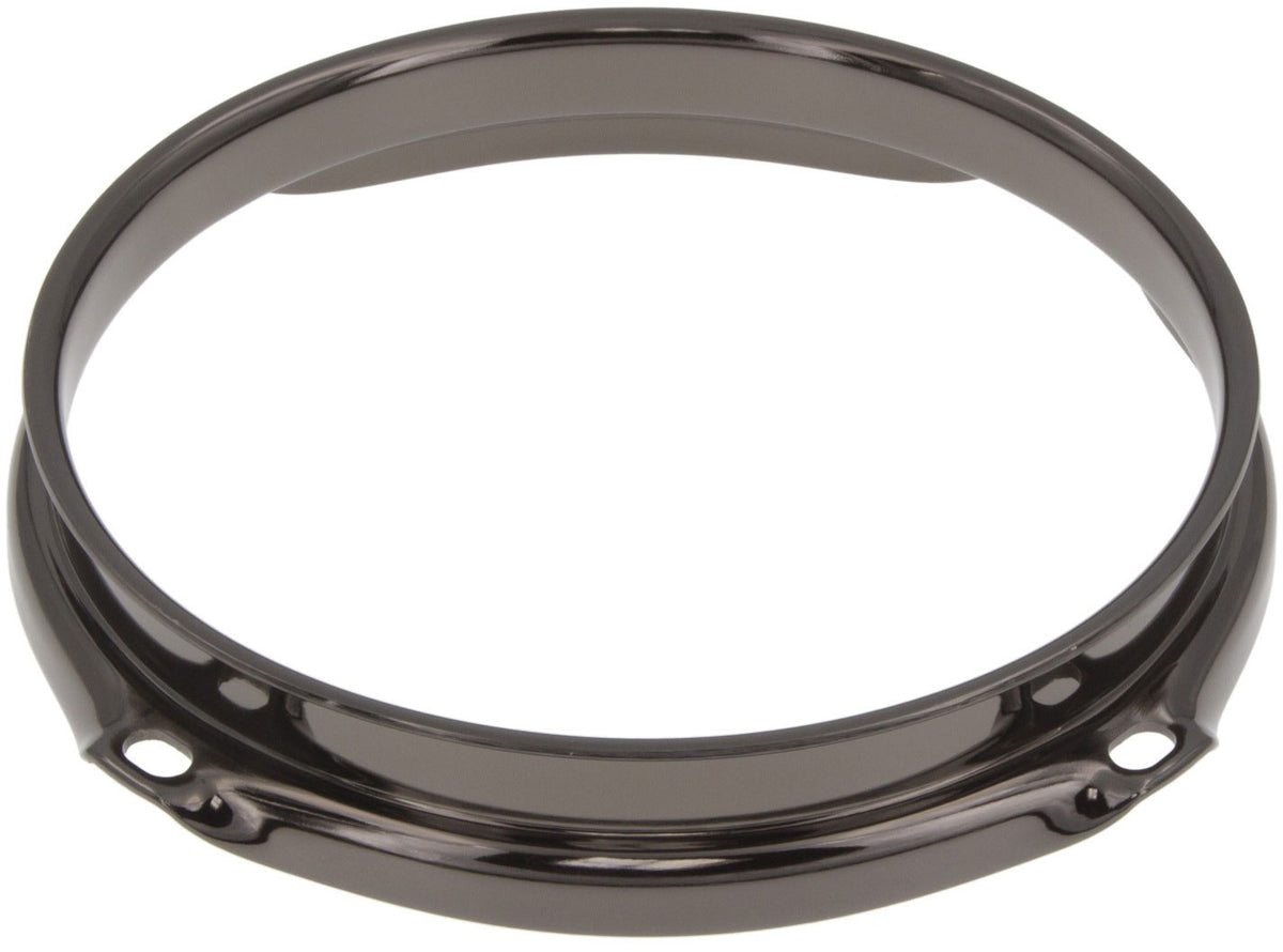 H23-6-4BK - 6" 4 Holes Black 2.3mm Super Triple Flange Drum Hoop
