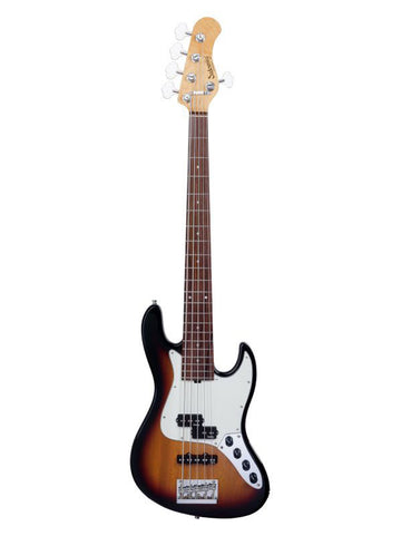 Metroexpress 21 Hybrid Pj 5 String - Tobacco Burst,Rosewood