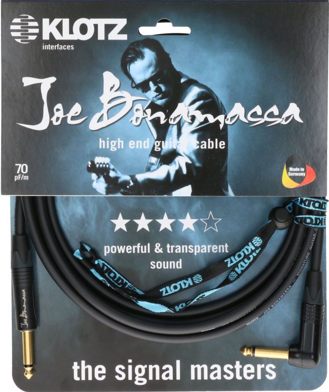 Joe Bonamassa Guitarra 4,5M Jack Mono-Jack Mono Angular,