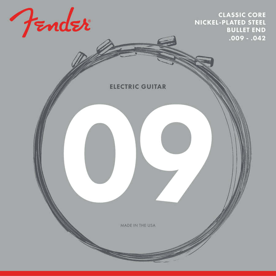 CLASSIC CORE ELECTRIC GUITAR STRINGS 3255L NICKEL PLATED STEEL BULLET ENDS (.009-.042)