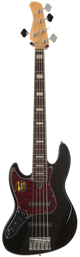 V7 LH Vintage Alder-5 Lh Bk Black