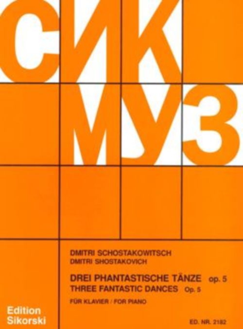 Chostakovitch - Três danças fantásticas Op.5 - Piano