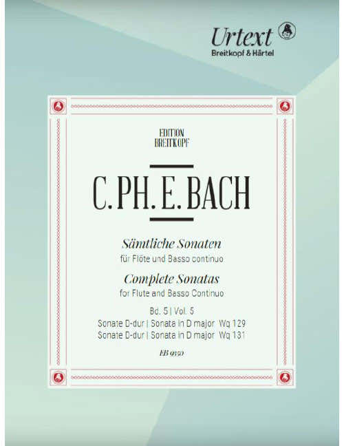 Bach - Complete Sonatas Vol. 5 - Flute et Basso Continuo