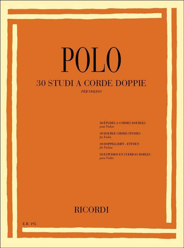 Polo E. - 30 estudos de cordas duplas - Violino