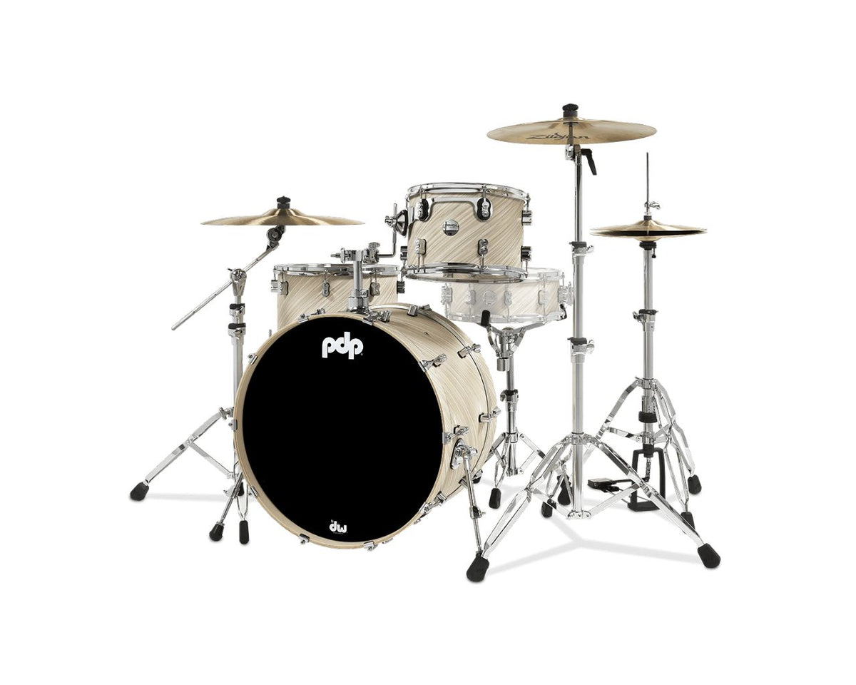 SHELL SET CONCEPT MAPLE FINISH PLY ROCK KIT 24" TWISTED IVORY PDCM24RKTI