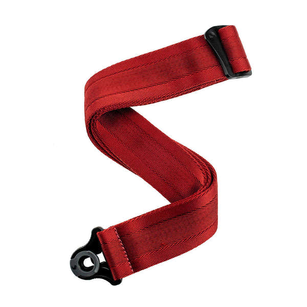 D'ADDARIO 50BAL11 Correia de guitarra com bloqueio automático Vermelho sangue