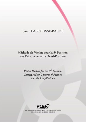 Labrousse-baert - Méthode De Violon Pour La 5e Position et Ses Demanches