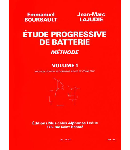 Leduc Étude Progressive De Batterie Vol.1 - Boursault, Lajudie
