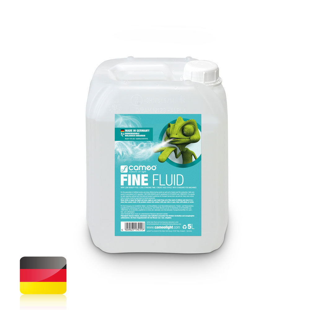 Cameo FINE FLUID 5L - LQUIDO DE MQUINA DE FOG COM MUITO FINA DENSIDADE E MUITO LONGA VIDA - 5 L
