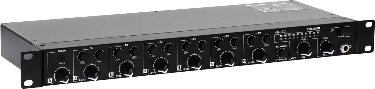 MR 702 - rack mountable 7-channel mixer