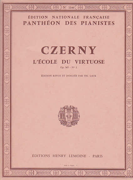 Czerny - Ecole Du Virtuose Op.365 N.1 - Piano