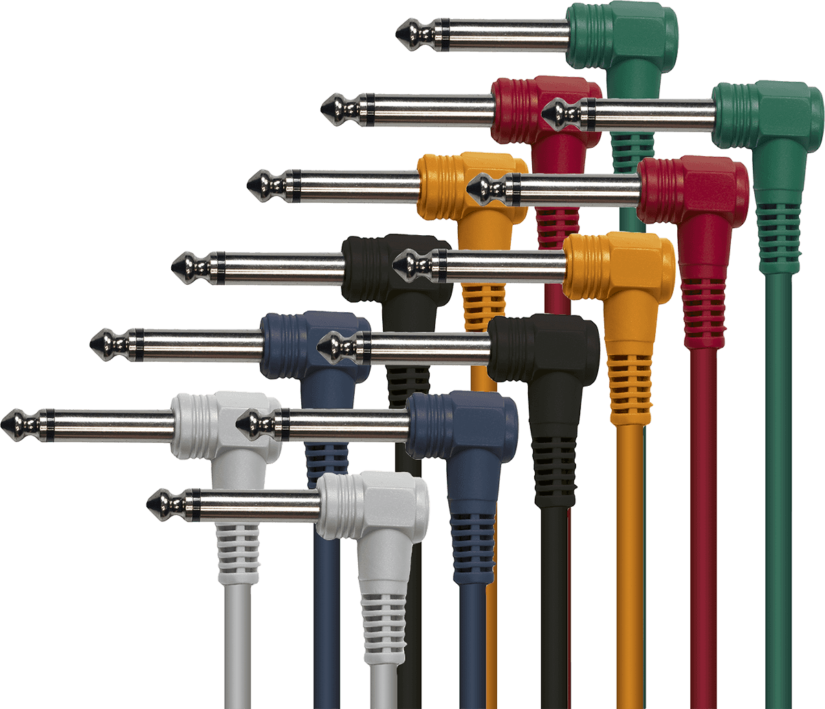 Yellow Cable Cabo Jack Angular Mono M Jack Angular Mono M 6 CM - Lote de 6