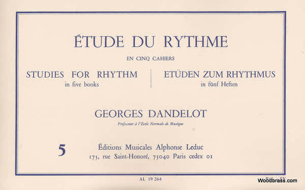 Dandelot Yves - Etude Du Rythme Vol.5