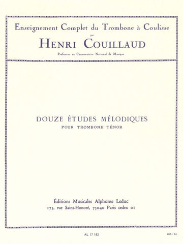 12 Mélodiques pour Trombone Ténor