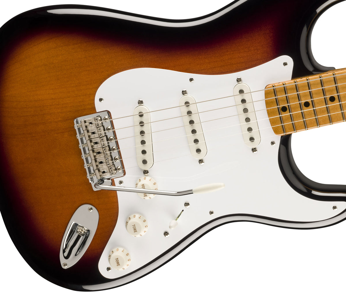 Stratocaster 50s Vintera II MN Sunburst de 2 cores