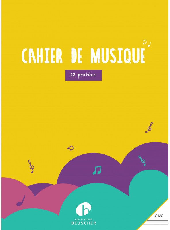 Caderno De Música 12 Pautas (Grande)