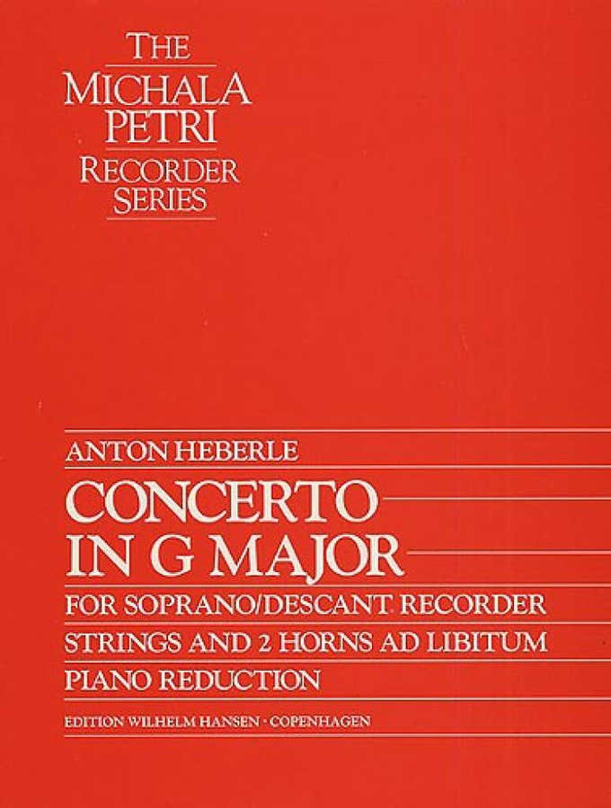 Heberle Anton - Concerto In G Major - Flute A Bec Soprano & Piano