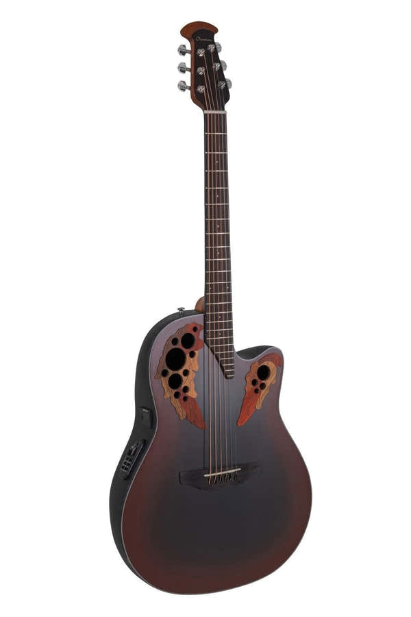 E-Acoustic Guitar Celebrity Elite Mid Cutaway Reverse Red Burst