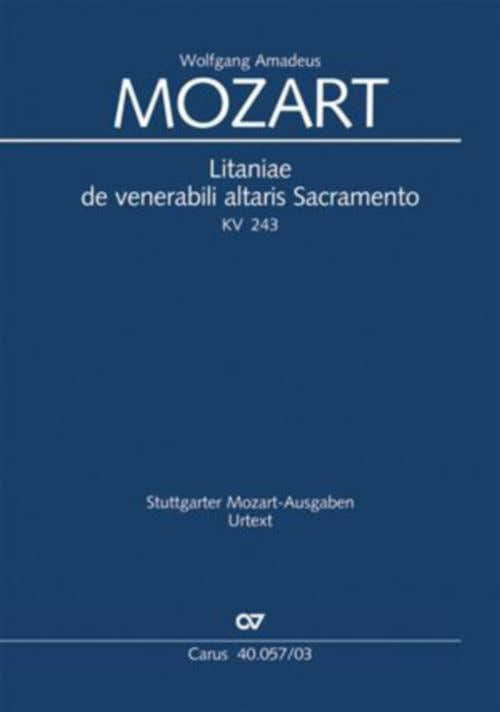 Mozart W.a. - Litaniae De Venerabili Altaris Sacramento KV 243 - Reduction Piano