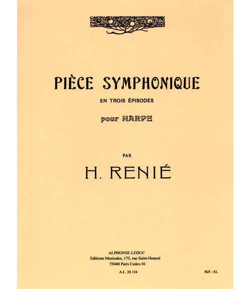 RENIE H. - PIECES SYMPHONIQUE EN TROIS EPISODES - HARPE