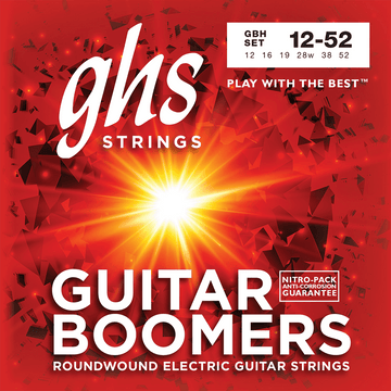 BOOMERS ROUND WIRE ELECTRIC STRINGS HEAVY SET !12-16-19-28-38-38-52