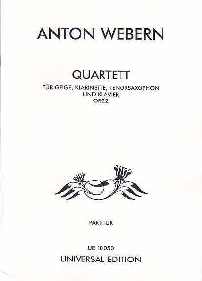 Webern A. - Quartett Op. 22 - Conducteur