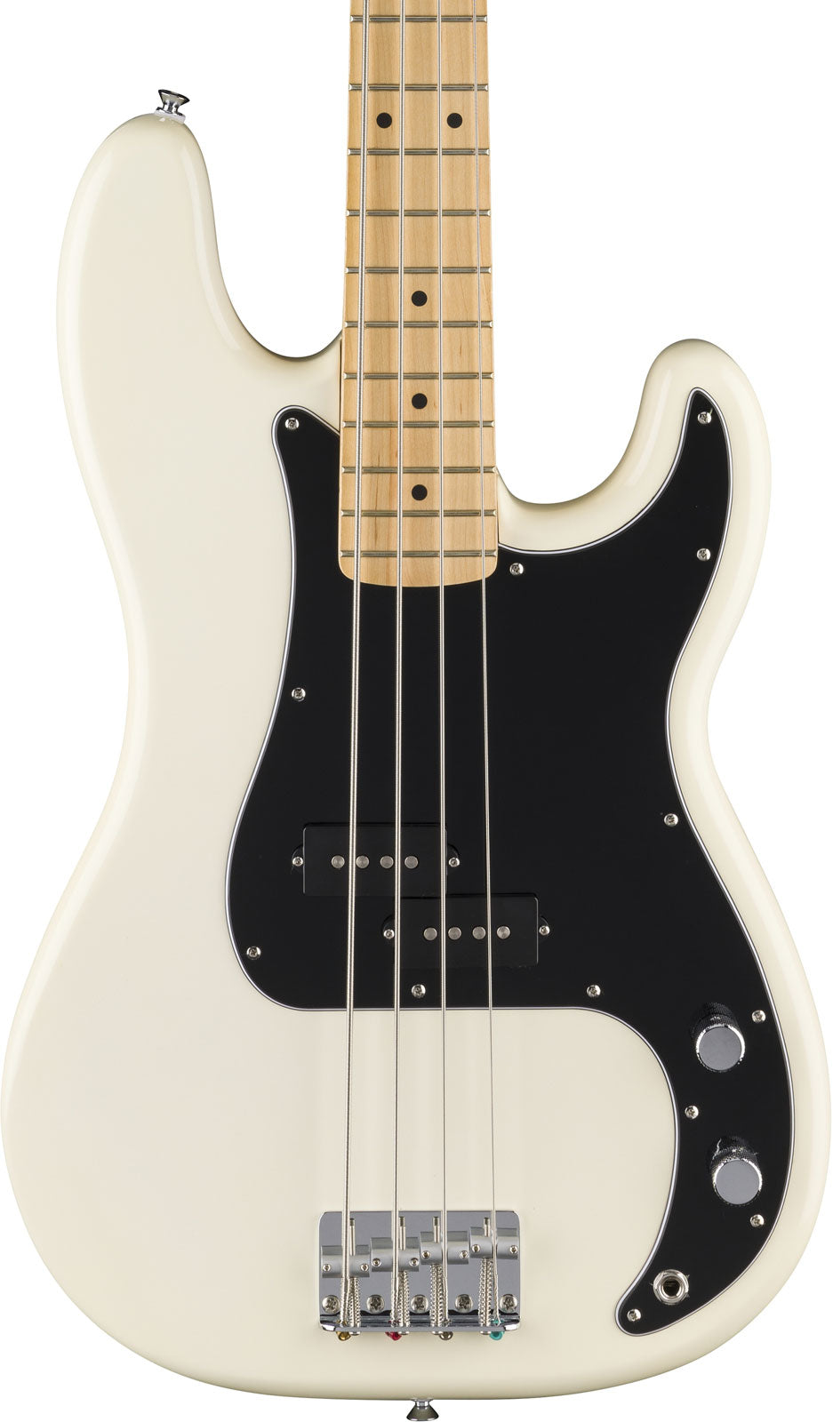 Standard Precision Bass MN escudo preto Olympic White