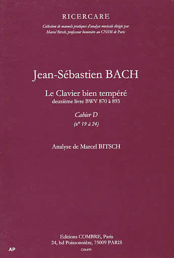 Bach - Clavier Bien Tempéré-livre 2-D - Analyse
