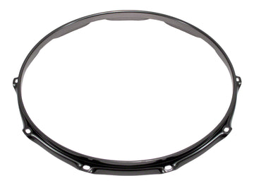 H23-14-10BK - 14" 10 HOLES BLACK 2.3MM SUPER TRIPLE FLANGE DRUM HOOP