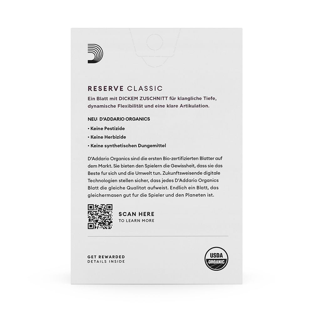ORGANIC RESERVE CLASSIC 2,5 - CLARINET GERMAN
