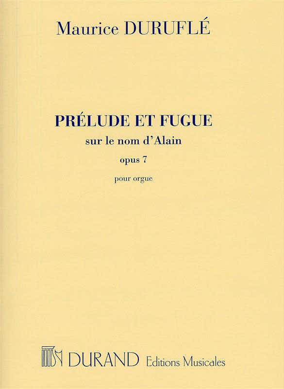 DURUFLE - PRELUDE ET FUGUE OP 7 - ORGUE