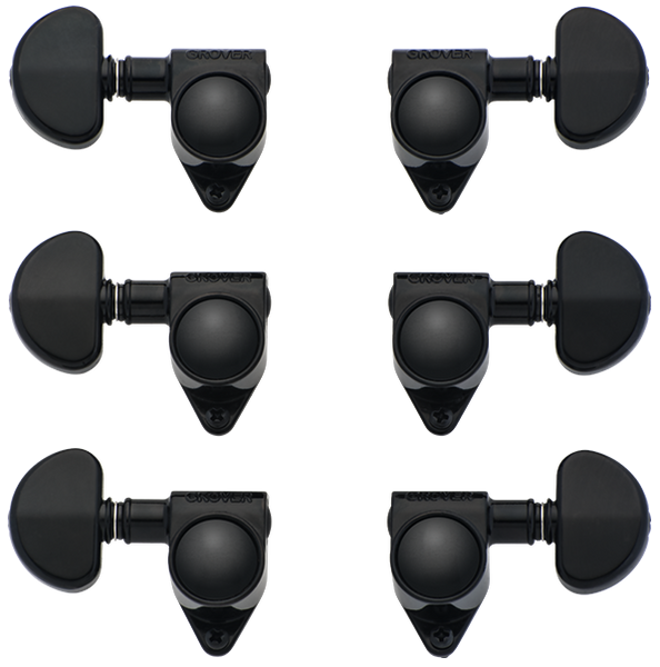 Peças Sobressalentes Conjunto de Afinadores em Forma de Rim Preto