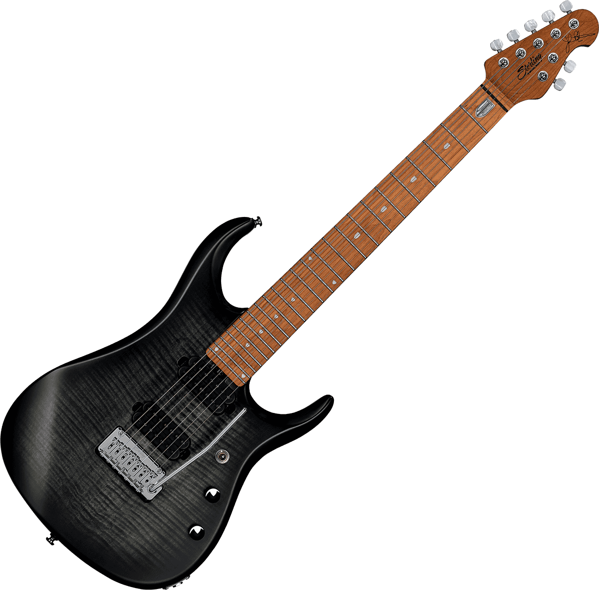 JP15 7 Tampo em ácer flamejado Trans Black Satin