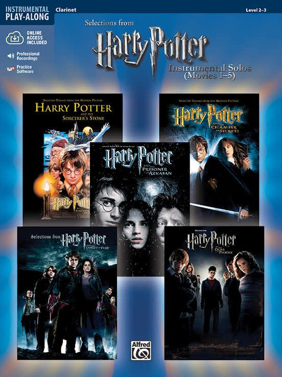 Harry Potter Instrumental Solos Movies 1-5 + Audio Online - Clarinette