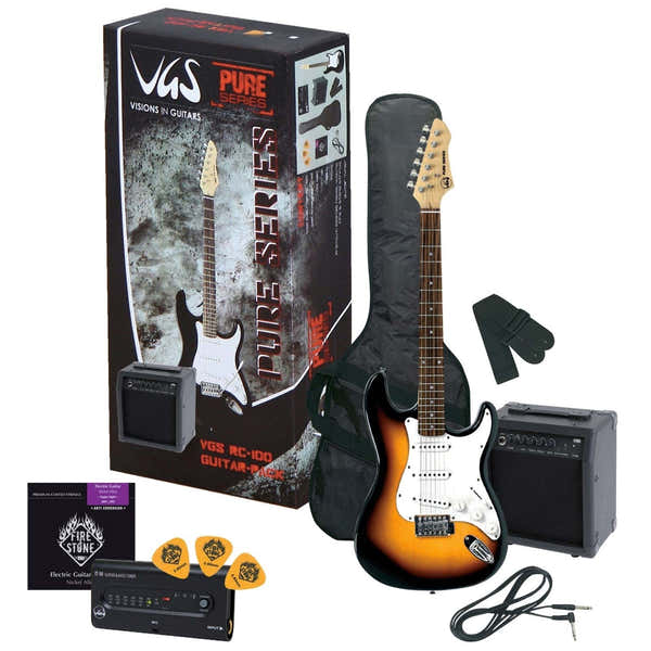 E-Guitar Rc-100 Guitar Pack 3-Tone Sunburst