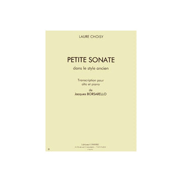 Choisy - Petite Sonate - Alto et Piano