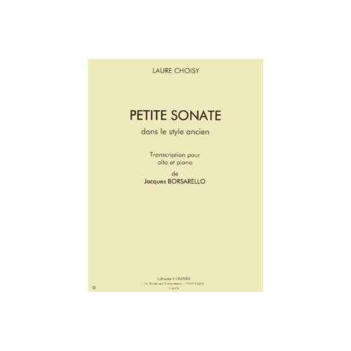 Choisy - Petite Sonate - Alto et Piano