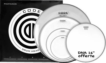 Pack Completo GENERATOR Transparente 10/12/16/22 + 14" DNA Revestida