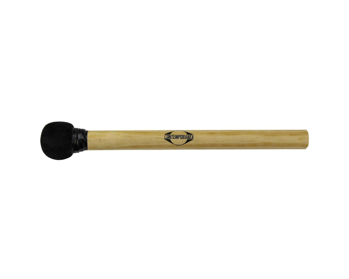 C-BS09 Baqueta De Surdo Preta Madeira Cabeça Pequena 30Cm