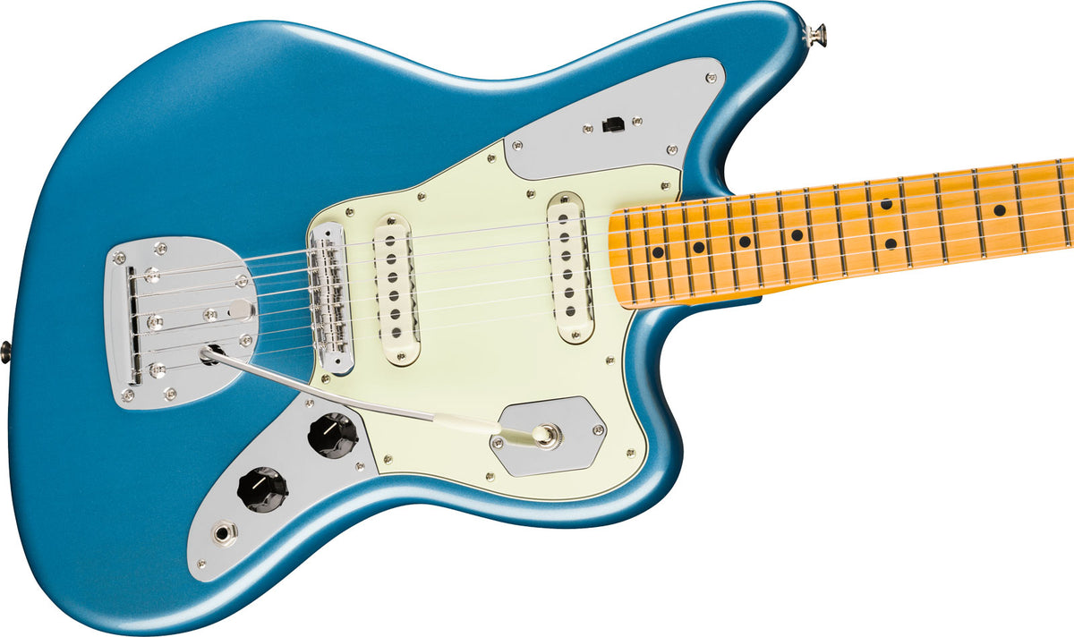 American Professional Classic Jaguar MN Lake Placid Blue desbotado
