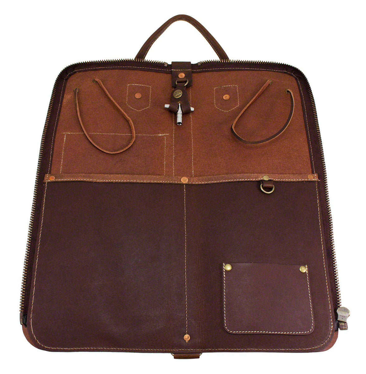 LEATHER STICK CASE - BROWN