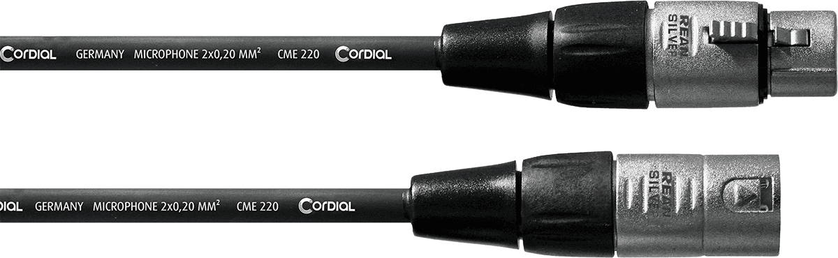 Cabo de Microfone XLR 2,5 M