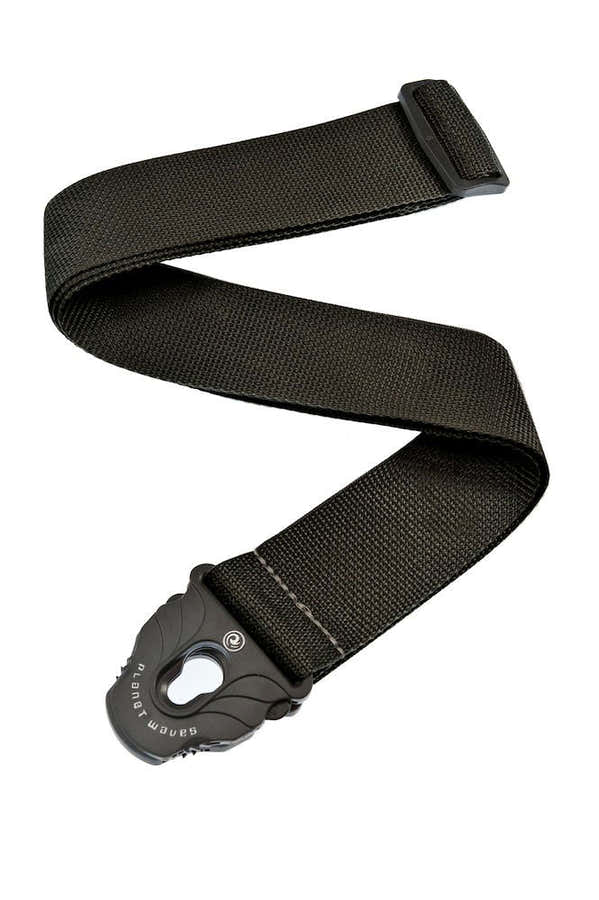 Correia de guitarra Planet Lock de polipropileno preta